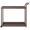 Barwagen Ezer 100x45x83cm, braun (Polyrattan)