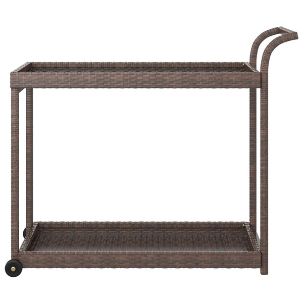 Barwagen Ezer 100x45x83cm, braun (Polyrattan)