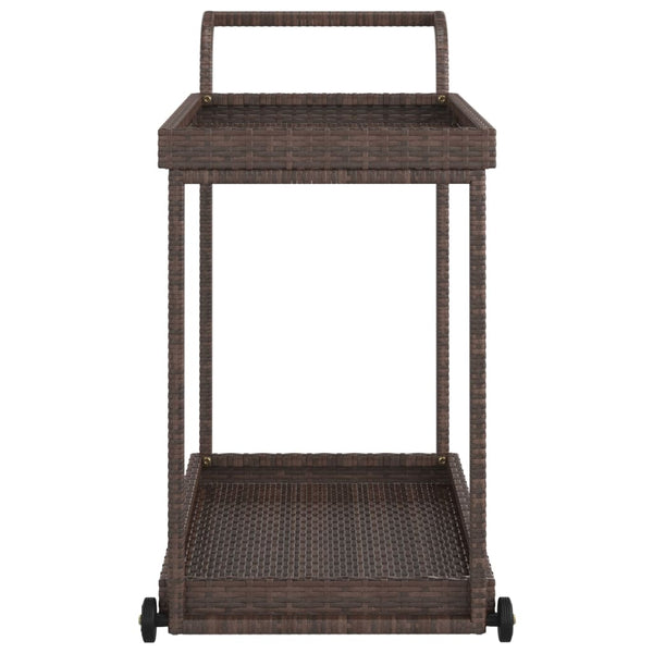 Barwagen Ezer 100x45x83cm, braun (Polyrattan)