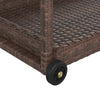 Barwagen Ezer 100x45x83cm, braun (Polyrattan)