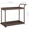 Barwagen Ezer 100x45x83cm, braun (Polyrattan)