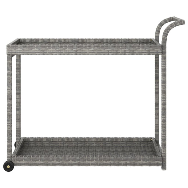 Grauer Barwagen Ezer 100x45x83cm (Polyrattan)