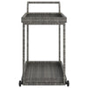 Grauer Barwagen Ezer 100x45x83cm (Polyrattan)