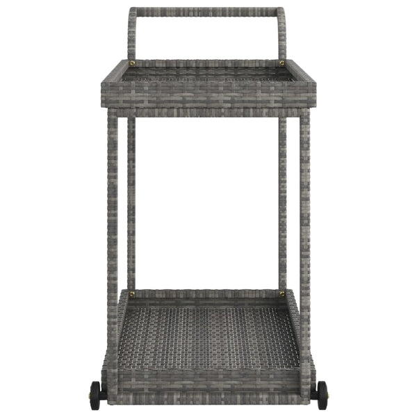 Grauer Barwagen Ezer 100x45x83cm (Polyrattan)