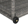Grauer Barwagen Ezer 100x45x83cm (Polyrattan)