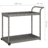 Grauer Barwagen Ezer 100x45x83cm (Polyrattan)