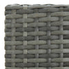 Graue Gartenbarhocker Shunmin (mit 2 Sitzkissen Polyrattan)