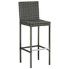 Graue Barhocker mit Sitzkissen Shunmin (4 Stk. Polyrattan)