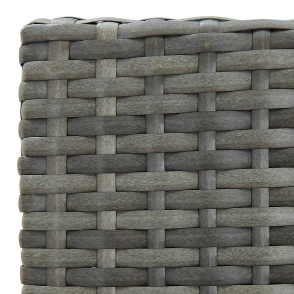 Graue Barhocker mit Sitzkissen Shunmin (4 Stk. Polyrattan)