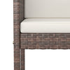 Braune Barhocker Djoka (4 St. mit Sitzkissen Polyrattan)