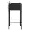 4 schwarze Barhocker Djoka (mit Sitzkissen Polyrattan)