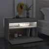Betongrauer Nachttisch mit LED-Beleuchtung Moncilo 60x35x40cm