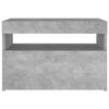 Betongrauer Nachttisch mit LED-Beleuchtung Moncilo 60x35x40cm