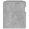 Betongrauer Nachttisch mit LED-Beleuchtung Moncilo 60x35x40cm