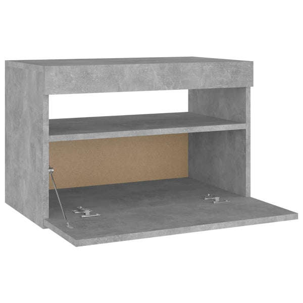 Nachttisch aus Beton Moncilo mit LED-Beleuchtung 60x35x40cm (2 St.)