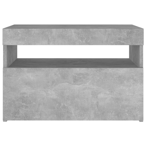 Nachttisch aus Beton Moncilo mit LED-Beleuchtung 60x35x40cm (2 St.)