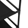 Schwarzer Aufbewahrungsschrank Szmolka 55x29x55cm (mit 6 Stahl-Schubladen)