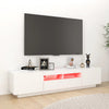 Valkoinen tv-taso led-valoilla Vernil 180x35x40cm