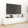 Valkoinen tv-taso led-valoilla Vernil 180x35x40cm