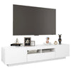 Valkoinen tv-taso led-valoilla Vernil 180x35x40cm