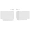 Valkoinen tv-taso led-valoilla Vernil 180x35x40cm