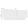 Valkoinen tv-taso led-valoilla Vernil 180x35x40cm