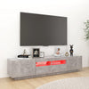 TV-Unterschrank Betonoptik mit LED-Beleuchtung Vernil 180x35x40cm