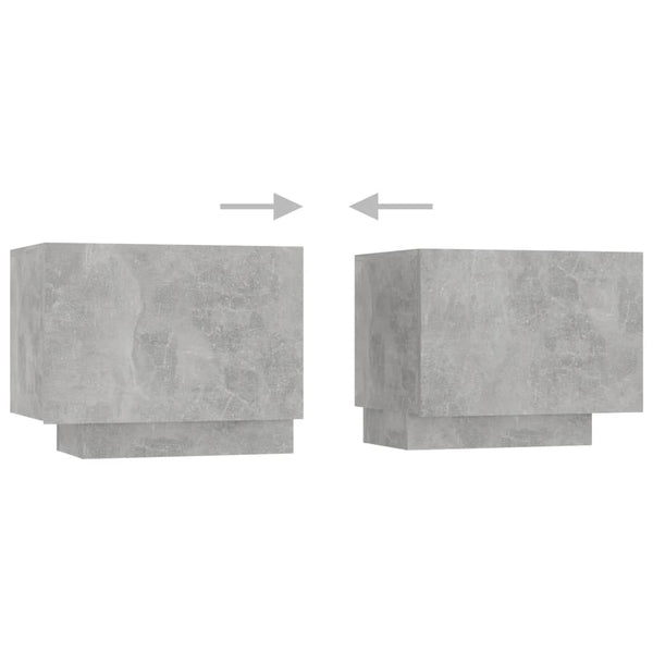 TV-Unterschrank Betonoptik mit LED-Beleuchtung Vernil 180x35x40cm