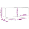 Valkoinen tv-taso led-valoilla Cipria 200x35x40cm