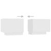 Valkoinen tv-taso led-valoilla Cipria 200x35x40cm