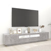 TV-Unterschrank Betonoptik mit LED-Beleuchtung Cipria 200x35x40cm
