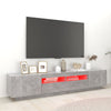 TV-Unterschrank Betonoptik mit LED-Beleuchtung Cipria 200x35x40cm