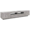 TV-Unterschrank Betonoptik mit LED-Beleuchtung Cipria 200x35x40cm