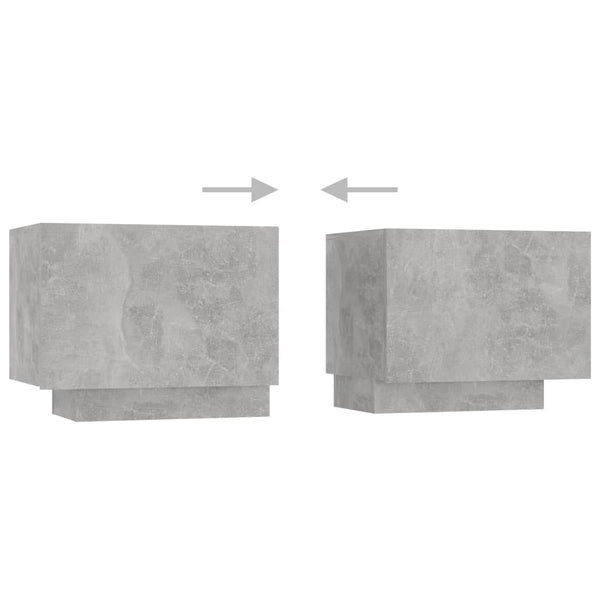 TV-Unterschrank Betonoptik mit LED-Beleuchtung Cipria 200x35x40cm
