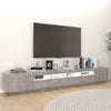 TV-Lowboard aus Beton-Grau mit LED-Beleuchtung Tanvuia 260x35x40cm