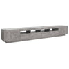 TV-Lowboard aus Beton-Grau mit LED-Beleuchtung Tanvuia 260x35x40cm
