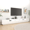 Valkoinen tv-taso led-valoilla Zaniyah 300x35x40cm