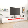 Valkoinen tv-taso led-valoilla Zaniyah 300x35x40cm