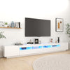 Valkoinen tv-taso led-valoilla Zaniyah 300x35x40cm