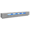 Betongraues TV-Board Zaniyah mit LED-Beleuchtung 300x35x40cm