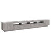 Betongraues TV-Board Zaniyah mit LED-Beleuchtung 300x35x40cm