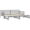 Graues ausziehbares Tagesbett Badilica 90x200cm (Kiefer 2x)