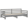 Graues ausziehbares Tagesbett Badilica 90x200cm (Kiefer 2x)