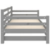 Graues ausziehbares Tagesbett Badilica 90x200cm (Kiefer 2x)