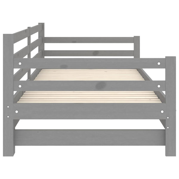 Graues ausziehbares Tagesbett Badilica 90x200cm (Kiefer 2x)