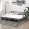 Graues ausziehbares Tagesbett Badilica 90x200cm (Kiefer 2x)