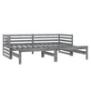 Graues Tagesbett ausziehbar Vinesiu 90x200cm (Kiefer 2x)