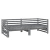 Graues Tagesbett ausziehbar Vinesiu 90x200cm (Kiefer 2x)
