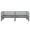 Graues Tagesbett ausziehbar Vinesiu 90x200cm (Kiefer 2x)