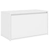 Weiße Flurbank Sextilia 80x40x45cm (Holz)